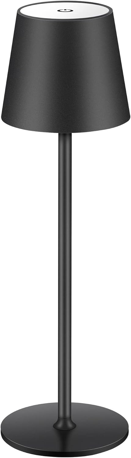 Lampette Table Lamp white finish front view on neutral background