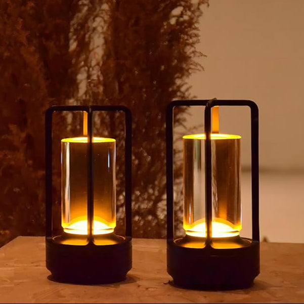 Lumina Lantern Table Lamp two-pack bundle showing pair of matching lamps