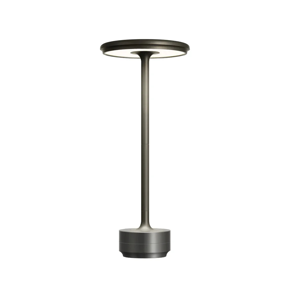 Aura Table Lamp specifications diagram showing USB-C charging details