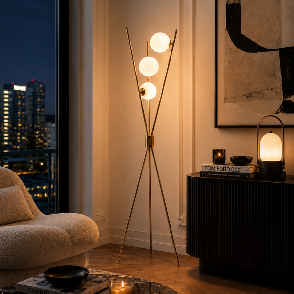 Triglobe Floor Lamp