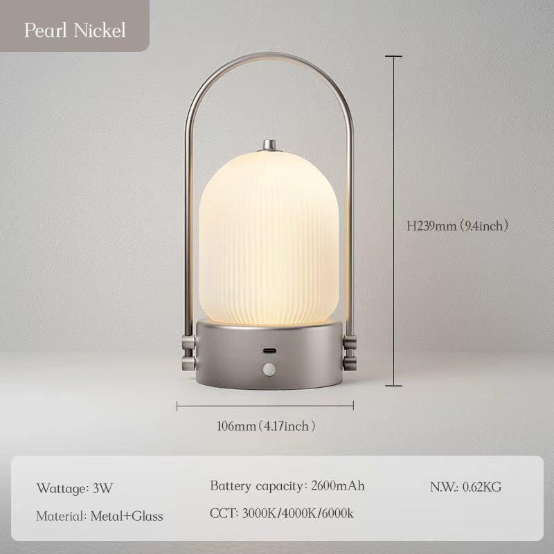 Kana Lamp lifestyle on fine dining table with elegant place settings