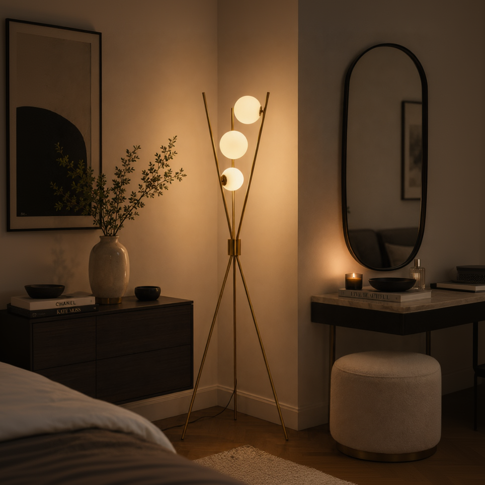 Triglobe Floor Lamp