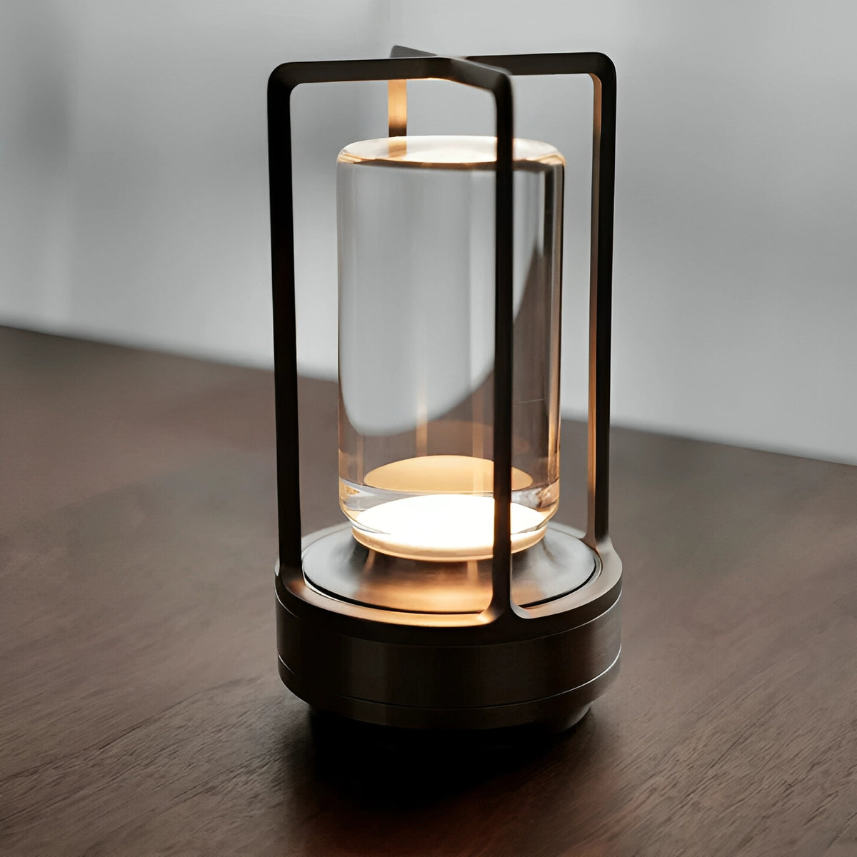 Lumina Lantern Table Lamp crystal and metal decorative lamp by La Caza Cali