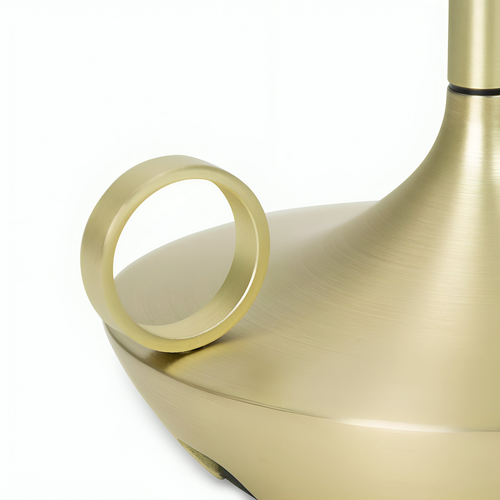 Genie's Glow Table Lamp metallic ring accent detail around lantern body