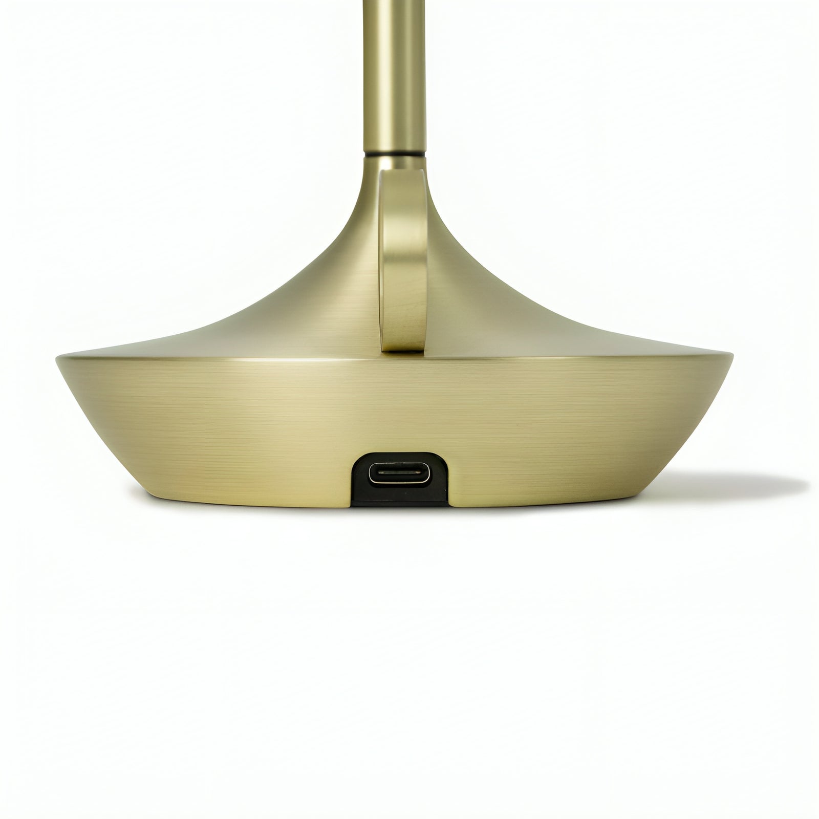 Genie's Glow Table Lamp USB-C charging port detail at base