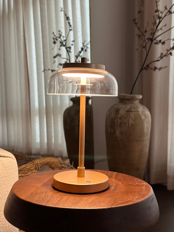Vinaura Table Lamp in influencer-styled living room with cozy home décor