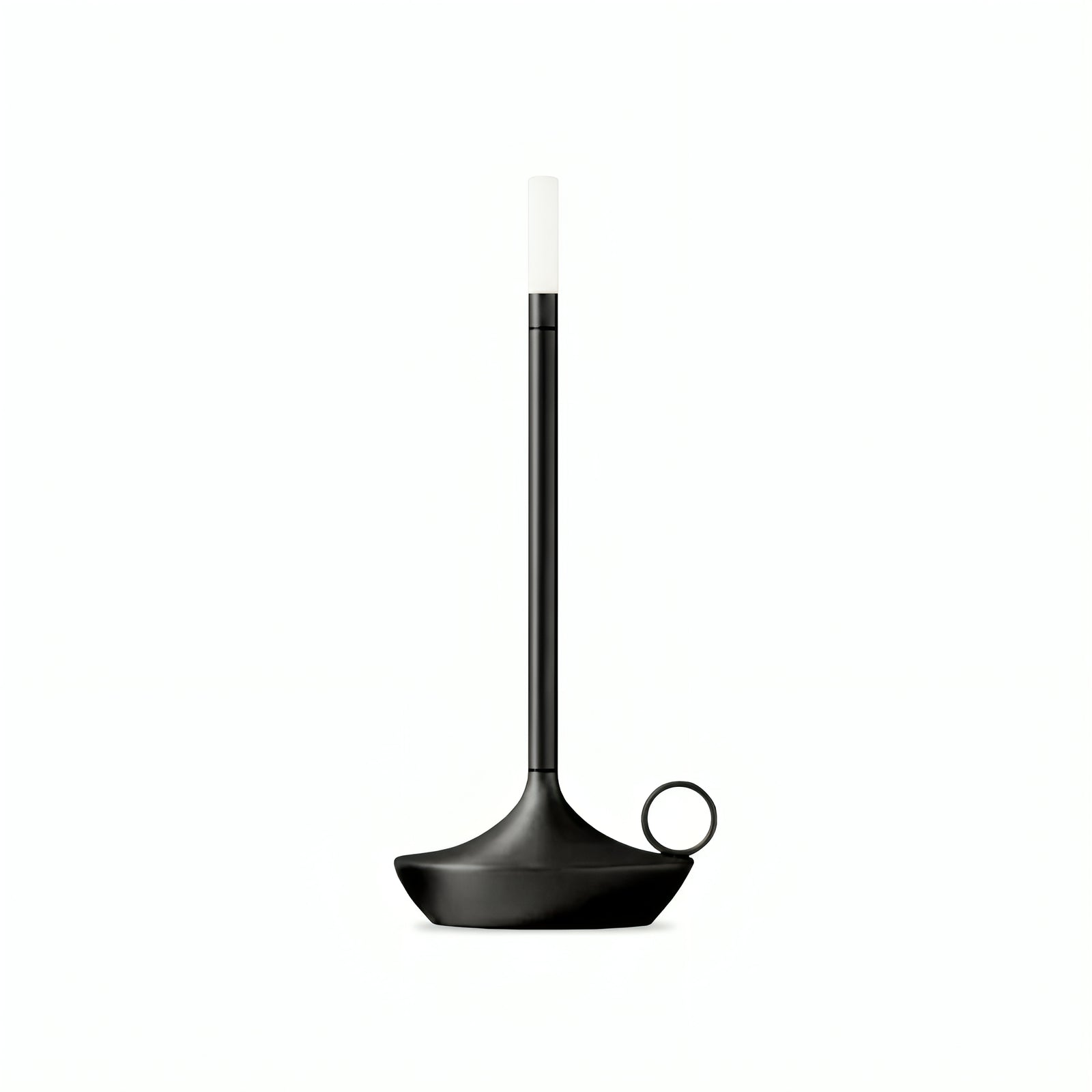 Genie's Glow Table Lamp illuminated with warm wick-like glow from top
