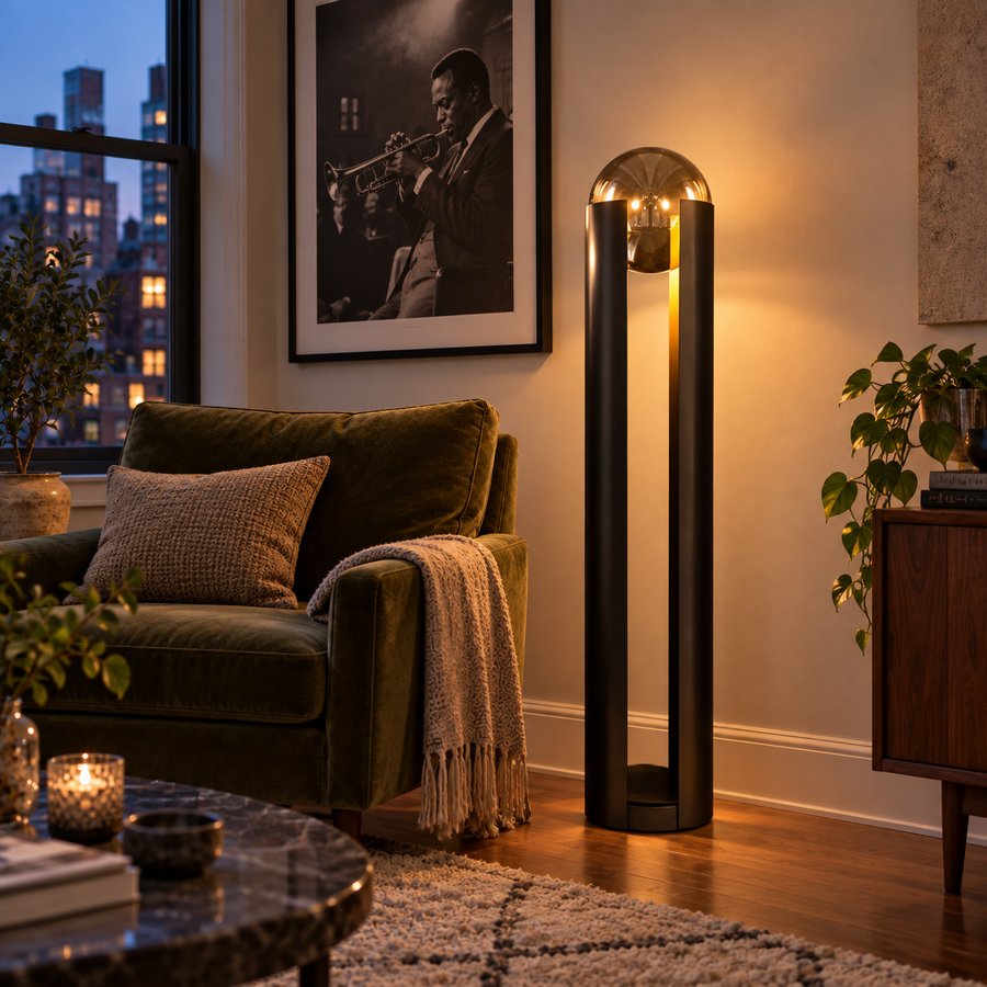 Amberlite Tower — Black — lit