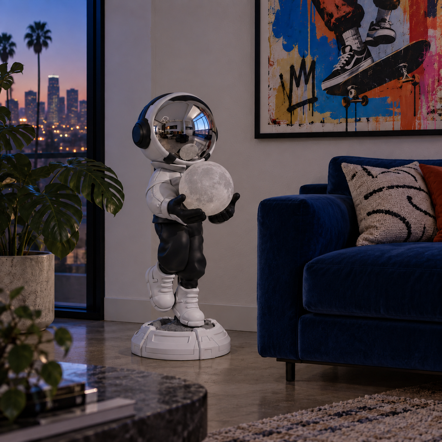 Astro Lamp — Silver / LED / W380*H800mm — unlit