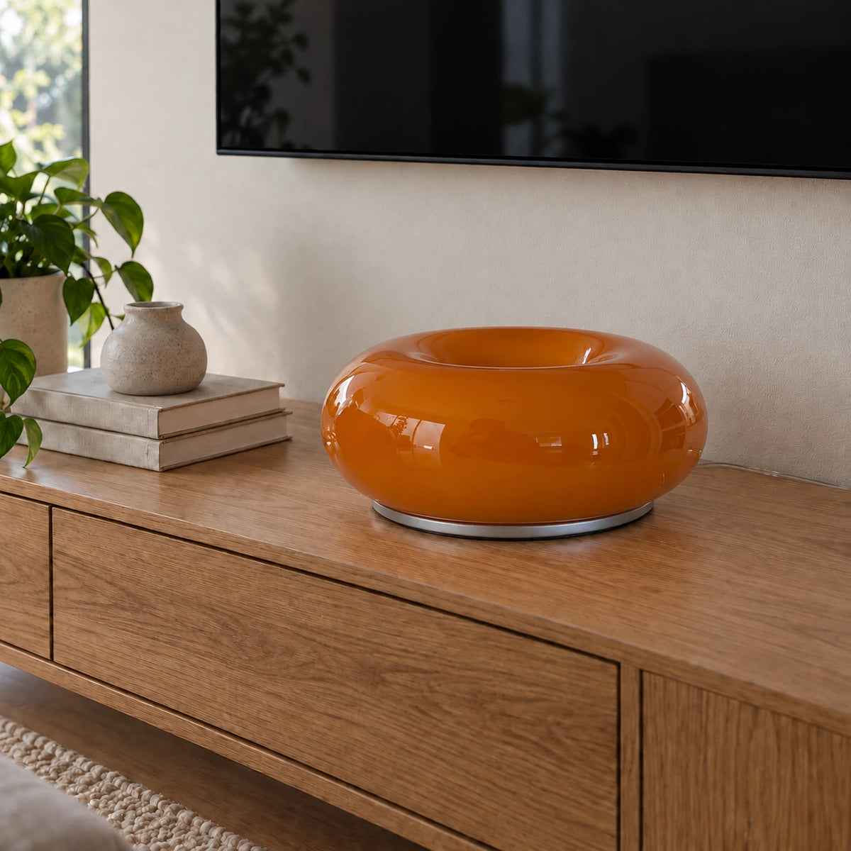 Glownut Lamp — switched off in the same room