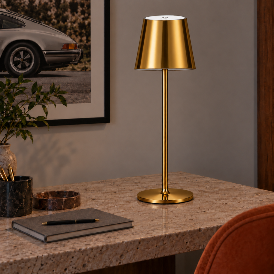Lampette Table Lamp — Gold — unlit