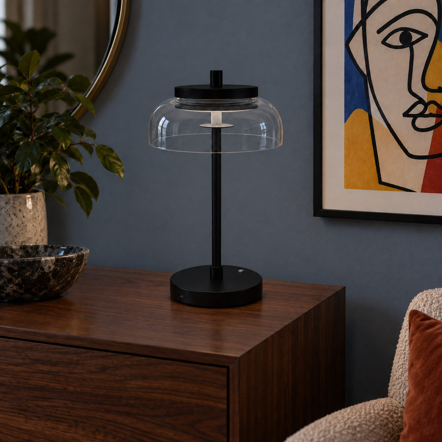 Vinaura Table Lamp — Black — unlit