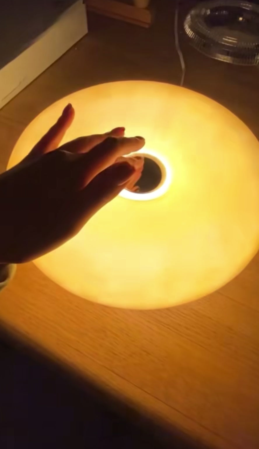 Video of Glownut Lamp showing warm ambient glow and compact design by La Caza Cali