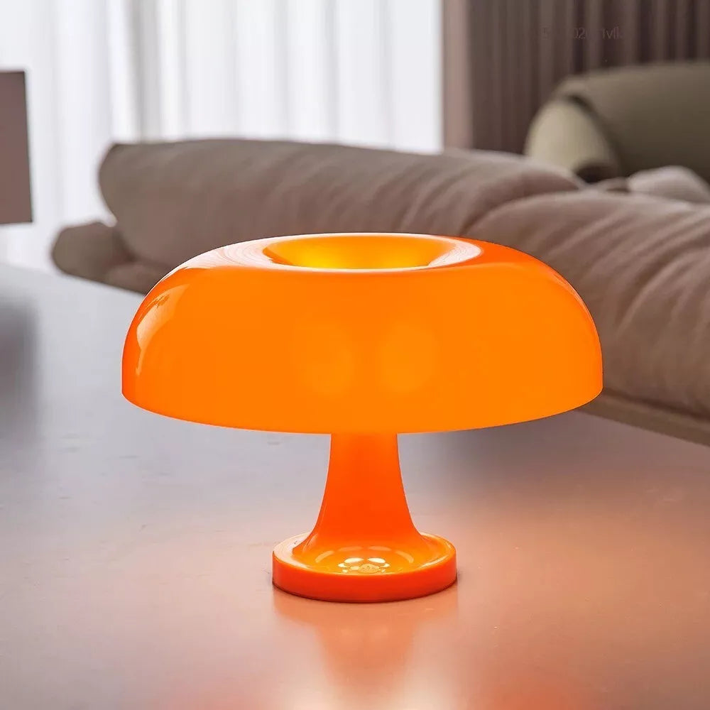 Medusa Table Lamp side profile showing smooth glass dome and stem